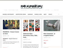Tablet Screenshot of findinspirations.com